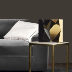 Esopo Brass And White Marble Side Table By Antonio Saporito 8 Esopo Brass And White Marble Side Table By Antonio Saporito -Slide Sales 0001 Abientazione tavolino esopo e vasi ceramica verso