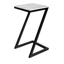 Zante White Carrara Side Table