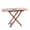 Rectangular Bistro Table With Case And Beige Rope