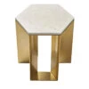 Alato Gold And White Marble Side Table By Antonio Saporito