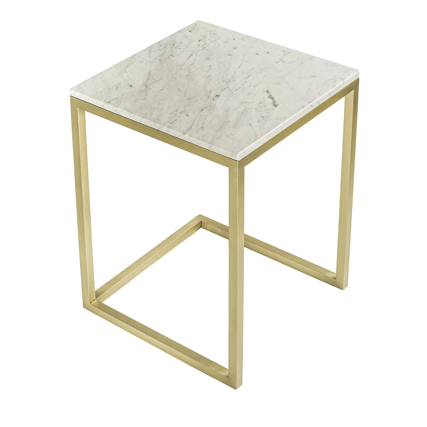 Esopo Brass And White Marble Side Table By Antonio Saporito 3 Esopo Brass And White Marble Side Table By Antonio Saporito