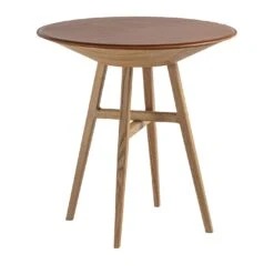 Joker Round Brown Accent Table