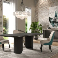 Edo Extendable Dark Eucalyptus Dining Table -Slide Sales 2q6mgxb9u2jqe7117uzhs2rqmg4b