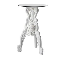 Slide Master Of Love White Bistro Table With Round Top