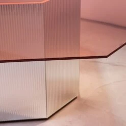 Sandra E Raimondo 180 Large Glass And Wood Pink Dining Table -Slide Sales 4fd5cxvb4znavhistkawty7r5hfn