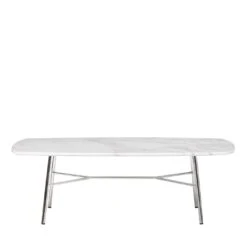 0128/S Yuki Coffee Table With Carrara Top By Ep Studio