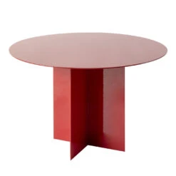 Across Large Red Side Table