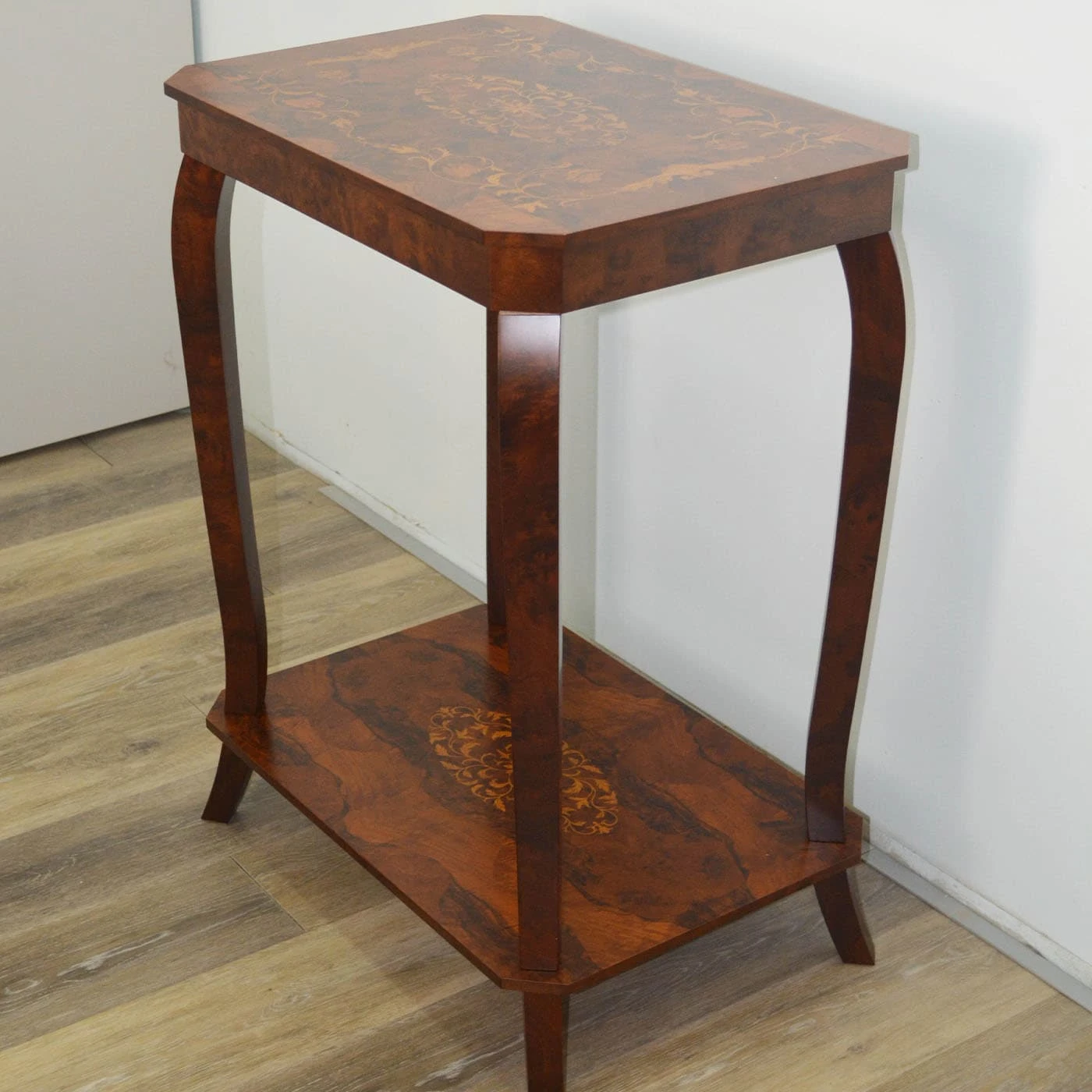 Musical Walnut Briar Side Table With Storage Unit 8 Musical Walnut Briar Side Table With Storage Unit - Image 6