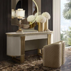 White And Gold Vanity Desk -Slide Sales ARREPI 069 D20191011 7 c1hd8e