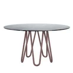 Meduse Dining Table With Marquinia Marble Top By GamFratesi