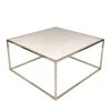 Square 78 Coffee Table With Gold Finish