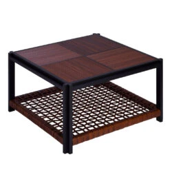 Structura Crisscross 2-Level Square Coffee Table