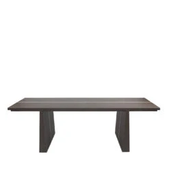 La Linea Brown Leather Desk/Dining Table