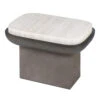 Olympia Travertine Rectangular Side Table