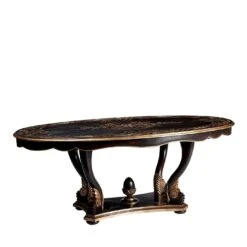 Round Dining Table In Lime Wood