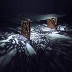 Riddled Rectangular Dining Table By Steven Holl -Slide Sales HORMPN 013 C20190731 7 1p8kl1g