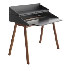 Bureau Black Writing Desk By Esa Vesmanen