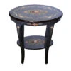 Blue Maple Oval 2-Tier End Table