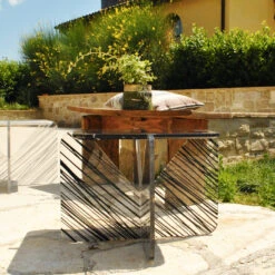 Alchimia Square Table With Black Marquinia Marble Top -Slide Sales MADAMI 002 D20180912 16949 1k8jvxj