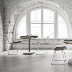 Rene Bistro Table In Bianco Nuvolato Lost Stone By Piero Lissoni -Slide Sales SALVLU 099 D20200326 17 asz5ae