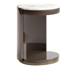 Dagmar Side Table With Marble Top