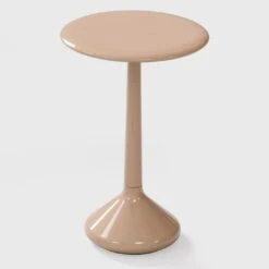 Glossy Laquered Cream Side Table -Slide Sales anleyk1gi6qab08iy1q1gocs9cyt