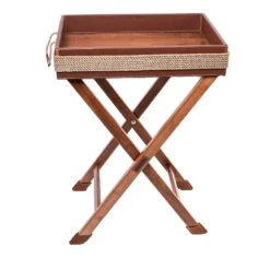 Beige Folding Bistro Table