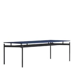 Dub Rectangular Blue & Black Table