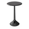 Glossy Laquered Black Side Table