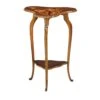 French Art Nouveau-Style Inlaid Triform Side Table By Emile Gallè