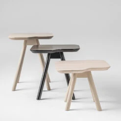 Aky Small White Side Table By Emilio Nanni -Slide Sales h2djstzu2k6fc6em578pfsk1xlhy