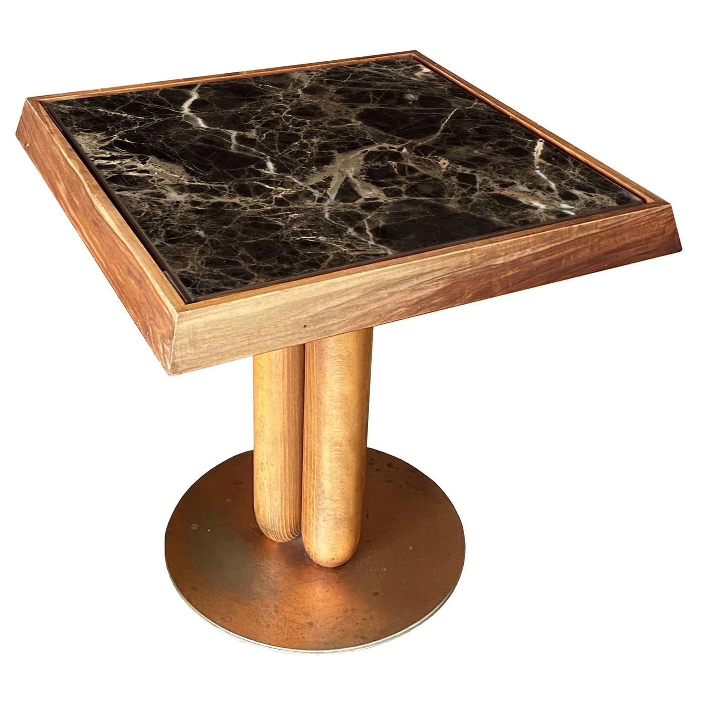 Appoggio Emperador Dark Square Coffee Table By Ferdinando Meccani 4 Appoggio Emperador Dark Square Coffee Table By Ferdinando Meccani - Image 2