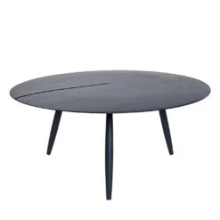 Orio Blue Round Coffee Table By Dario Gaudio & Alessandro Stabile