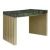 Olivia Small Desk Green Spotted Shell