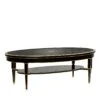Oval Black Coffee Table