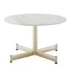 Fly Round White Ceramic Top & Champagne Base Coffe Table By Braid Design Lab -Slide Sales o97gnuwk2d5rti6fzpv1ekkywqgb