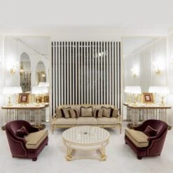 English-Style Gilt Round Erable Coffee Table -Slide Sales pywx0ruz32r8etp7ufawhk9dm19z