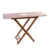 Rectangular Bistro Table With Case And Cream Rope