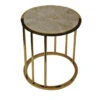 Short Hyaline Round Side Table