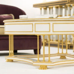 English-Style Gilt Round Erable Coffee Table -Slide Sales u51t09obfiggf7nz2d9z9l6k5uzk