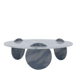 Circus Carrara & Azul Macaubas Coffee Table By DebonaDemeo