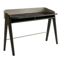 Bavero Breccia Imperiale Marble-Effect & Oak Writing Desk