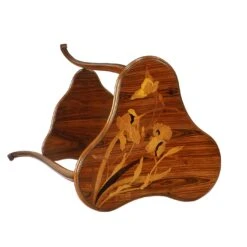 French Art Nouveau-Style Inlaid Triform Side Table By Emile Gallè -Slide Sales x4a5njwbs63i0vm1nqqcixk0eo7m