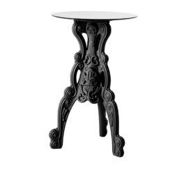 Slide Master Of Love Black Bistro Table With Round Top