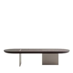 Baguette Low Rounded Oak Coffee Table