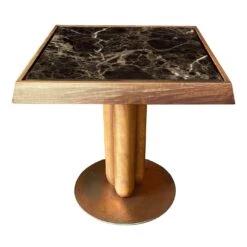 Appoggio Emperador Dark Square Coffee Table By Ferdinando Meccani