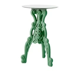 Slide Master Of Love Green Bistro Table With Round Top