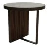 Satin Flat Zebrano Side Table