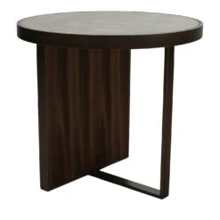 Satin Flat Zebrano Side Table